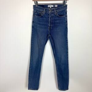 RE/DONE Originals Mid 70s High Rise Skinny Jeans Size 26